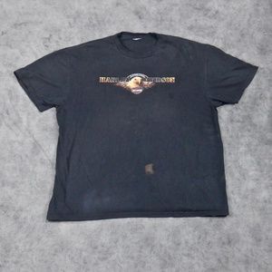 Vintage Harley Davidson Shirt Size XL Black Iron Valley 90s Motorcycle Biker Tee